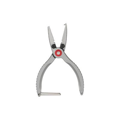 China Outdoor Hot Selling OEM Fishing Activities Lure Fishing Tackle Pliers White Aluminum Tackle Pliers Best Fishing Tackle Tool for sale