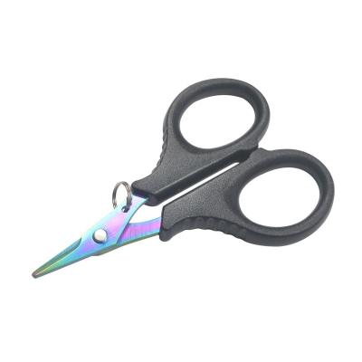 China Hot Product Outdoor Fishing Activities Mini Size Braided Fishing Scissors Portable For Fishing Line Cutters Stainless Steel Scissors for sale