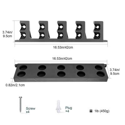 China Fishing Sports High Quality Fishing Rod Rack Bracket Holder Fixing Holder Wall Mounted Plastic Collection Rack for sale