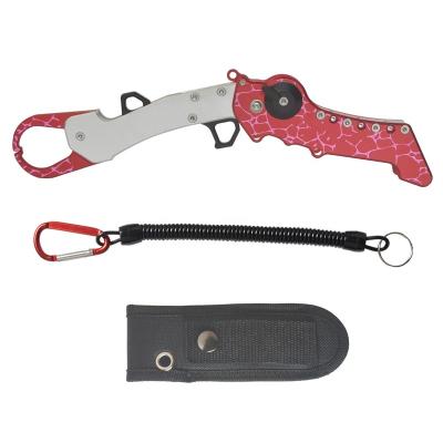 China Outdoor High Quality Popular Fishing Activities Fishing Lip Handle Aluminum Alloy Design Handle Lip Grabs Fish Gripper for sale