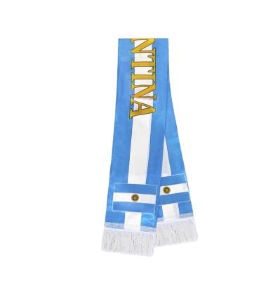 China Healthcare Institutes High quality Hot Selling Stretch knitting Digital Printed Argentina Fans Scarf Sport Football  Team nfl scarf for sale