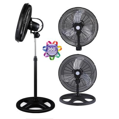 China High Wind Fan Factory Direct Sale OEM 16/18 Inch 3 in 1 Pedestal Turbo Industrial Fans with Big Power Motor Blade Position Aluminum Fan for sale