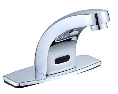 China Zinc Sense Faucets Single Mixer Taps Toilet Basin Faucet Handle Copper Cold Office Sink for sale