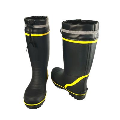 China Non Toe Cap Competitive Price Rain Safety Boots Soft Rubber Boots Wholesale Long With Steel Toe Cap for sale