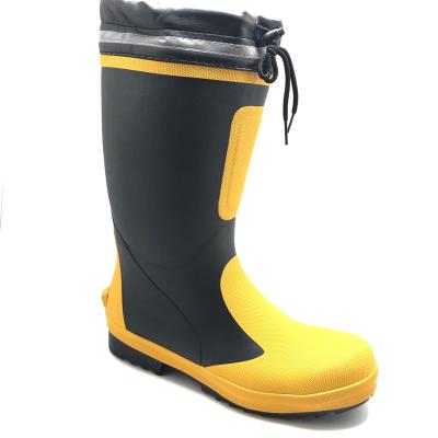 China With steel toe cap and steel midsole cheap and high quality women s anti-skid ladies raining rubber boots for sale