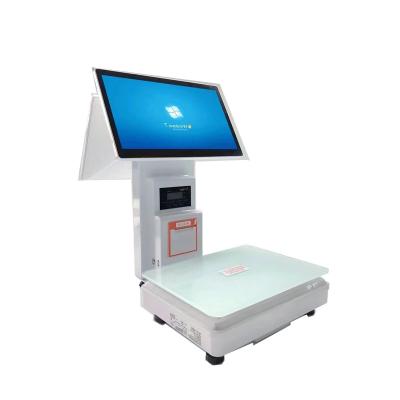 China Good Quality and Low Price Supermarket POS Scale with Printer Scale Electronic Digital POS for sale