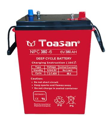 China High Quality Rechargeable 6V 380AH Toys Sealed Deep Cycle Lead Acid Battery For UPS - NPC380-6 for sale