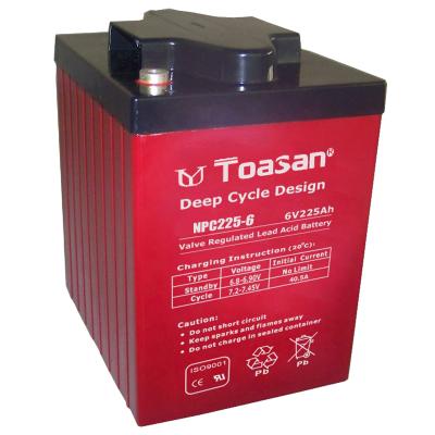 China Toys Rechargeable Toasan 6V 225AH UPS Deep Cycle Storage Battery - NPC225-6 for sale