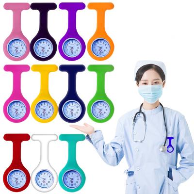 China Custom FOB Nurse Watch Montre Enfermeria Reloj Enfermera Wach Logo Silicone Digital Quartz Enfermera Analogico Luxury Alloy Breast for sale