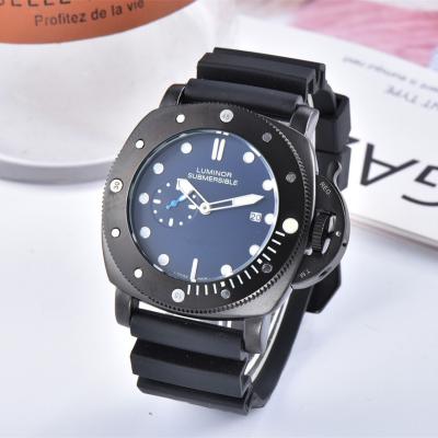 China Wholesale Price Japan Movt Automatic Date Quartz Watch Stainless Steel Case Back OEM Silicone Watch for sale