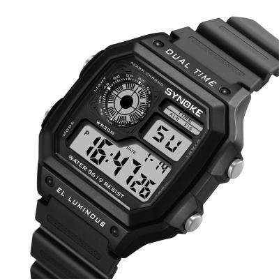 China Alarm Digital Wristwatches Sport Watch LCD Display Digital Watch For Men for sale