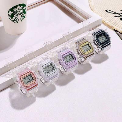 China Feminino Reloj Cuadrado Infantil Feminino Mujer Female Square Digital Alarm Ladies Digital Watch White Woman For Kids for sale