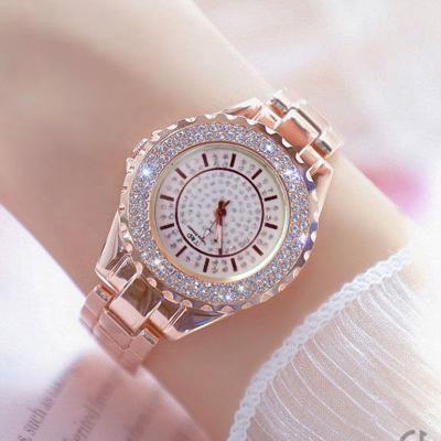 China Women Women Watches 2020 Luxury Diamond Quartz Watch Ladies Rose Gold Stainless Steel Clock Dress Watch Ladies Brand for sale