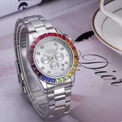 China Automatic Date Top Brand Bling Quartz Square Luxury Men Watch Gold Full Diamond Iced Out Watch De Relojes Hip Hop for sale