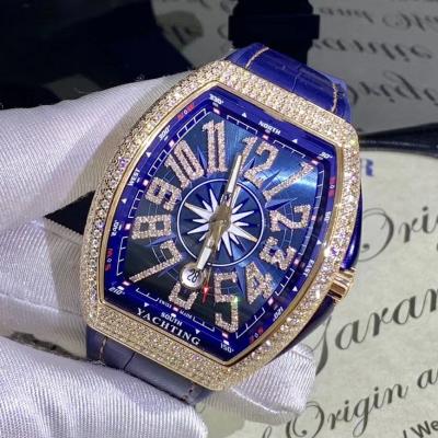 China Luxury Quartz Diamond Fully Iced Out Date Men's Watch Reloj Richard CZ Stones Hip Hop OEM RM Automatic Custom Logo for sale