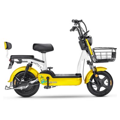 China Hot Sale Fat Electric Bicycle Brushless Motor Carbon Fiber Electric Bike For Adult 350W Black Electric Bicycle for sale