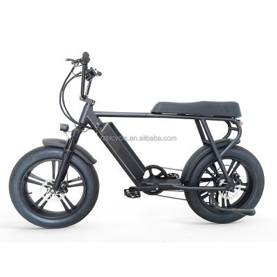 China Aluminum Alloy Electric Bike 20 Inch 48V 500W Folding Fat Tire Electric Bike Beach Cruiser Electric Bicycle for sale