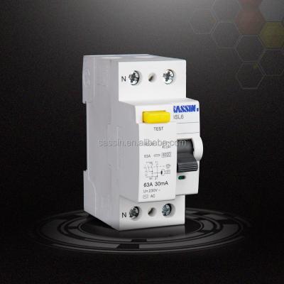 China 3SL6 SASSIN RCCB Residual Current Circuit Breaker with AC240V 2p 6 for sale