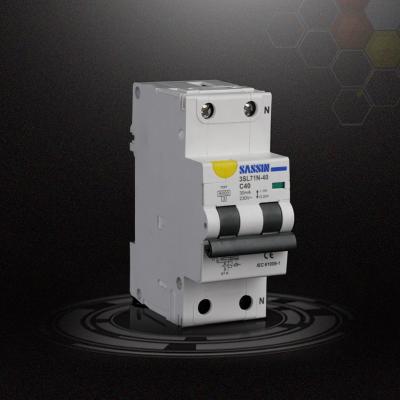 China 3SL71N-40 SASSIN Smart Residual Current Rcbo 63A 1P 6kA Circuit Breaker for sale