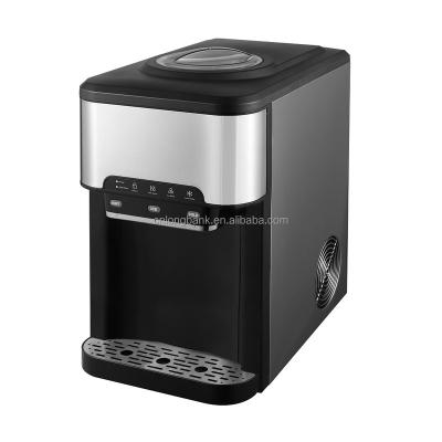 China Hotel Korea Style Hot And Cold Water Dispenser With Ice Maker Use Compressor Ventilation System For Home And Small Bar for sale