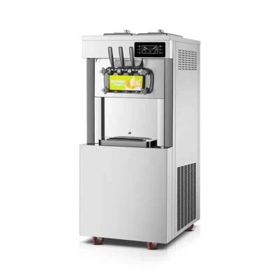 China Hotel ice cream maker machine commercial with LED display auto clean for restaurants snack bar for sale