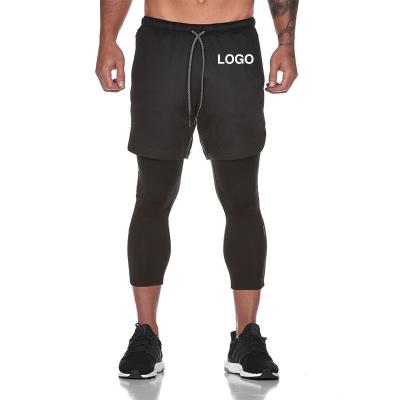 China Summer Logo Jogging Fitness Pants Mens Outdoor Sports Breathable Jogger Pants Custom Gym Plus Size Shorts Sports Casual Fitness Pants for sale