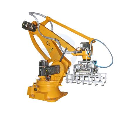 China Chemical 25 Kg 50 Kg Sugar Sandy Soil Fertilizer Robot Arm Palletizing Automatic Pallatizer for sale