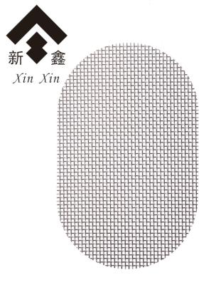 China Oval Plain Weave Stainless Steel Wire Mesh 300/500 Micron/customized for sale