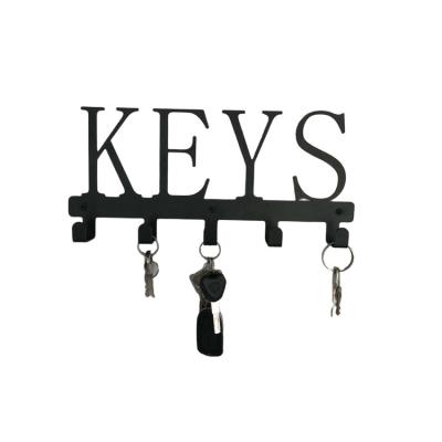 China Eco-Friendly and Conveniently New Design LOCKS Key Holder Creative Decorative Wall Mounted Metal Key Holder for Living Room for sale