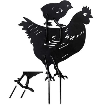 China Eco-friendly Chicken Sale Chinese Metal Supplier Animal Yard Silhouette Yard Pile Chicken Pile for sale