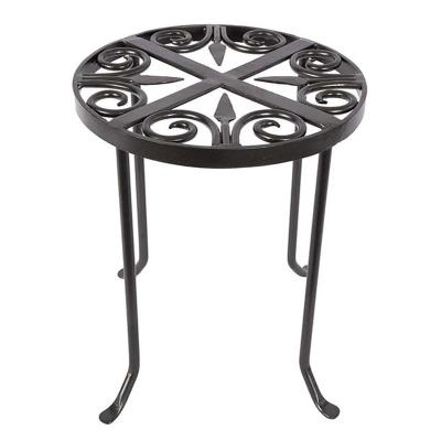 China Eco-friendly Nordic creative modern minimalist floor-to-ceiling flower stand wrought iron living room decoration flower shelf for sale