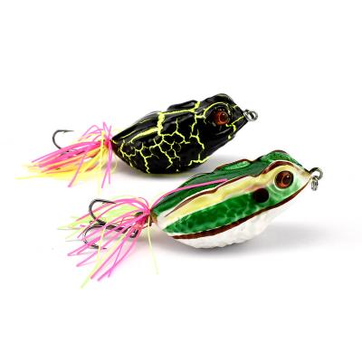 China Cheapest Frog Hard Lure 125mm/23.5g Frog Bait Frog Floating Lure With Plastic Tail Fishing Lure for sale