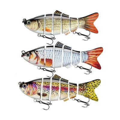 China ABS Swimbait 100mm Hard Plastic 17g Segment Joined Fish To Lure All Layers Of Fast Sinking Water For Common Freshwater Saltwater Lure for sale