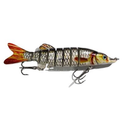 China Freshwater/Saltwater 10.2cm 17g 9 Segment 10.2cm Artificial Pike Lure Muskie Fishing Lures Swimbait Hard Bait Fishing for sale