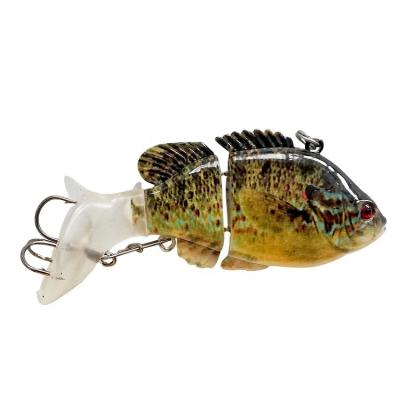 China Hot Selling ABS Multi Jointed 75mm Lures Swimbait Fishing Artificial Bait for sale