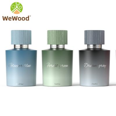 China Europe Wooden Perfume Vial Cap 30ml Custom Design Empty Luxury Glass Spray Perfume Bottle for sale