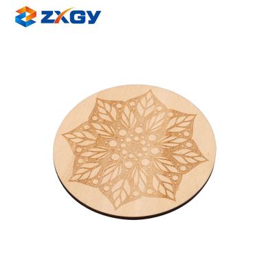 China China DIY Wood Craft Natural Wood Slice Round Wood Pieces for sale