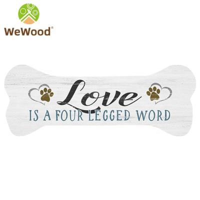 China Europe Wholesale Custom Home Decor Wood Signs With Sayings Craft Dog Door Decorate Walls Wood Sign for sale