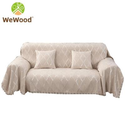 China Custom Europe Armless Couch Cover Set For 1 2 3 Seater Cushion Elastic Stretch Cover For Sofa for sale