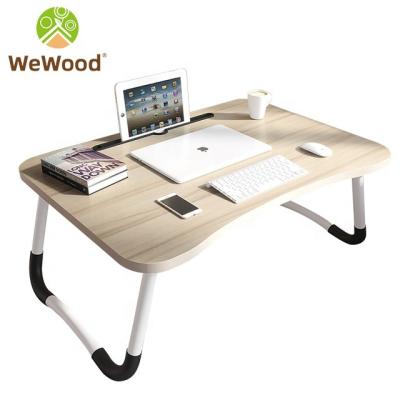 China Wholesale Custom Foldable Mini Study Multifunction Wooden Portable Bed Folding Laptop Table for sale