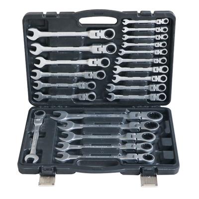 China 22pcs combination wrench flexible tool kit with plastic box CT122205-3 for sale