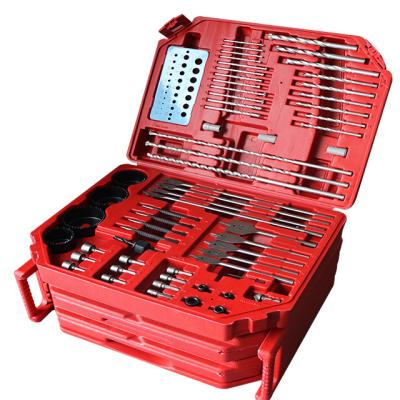 China Car 300 PC Impact Metal Hss Drill And Drive Bit Set With Blow Molding Storage Case for sale