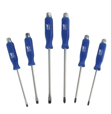 China Car Stock Hand Tool 6 Pieces Go Through Screwdriver Set for sale