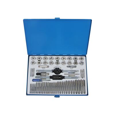 China 60pcs Industry Metric Tap And Die Set For Screw Thread Tapping And Cutting In Metal Box for sale