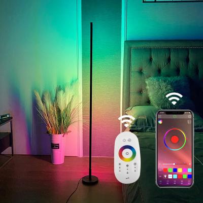 China Modern Professional Pendant Led Warm Home Decor Smart Night Standing Floor Lamp Decorative Lighting RGB Dimmable Color Changing for sale