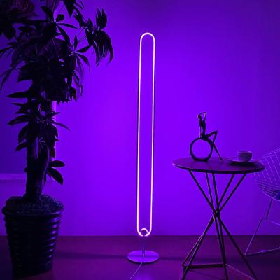 China Modern Minimalist Corner Floor Lamp Modern Minimalist Corner Floor Lamp Nordic Standing Room Warm RGB RGB Designer Alexa Multicolor Changing for sale