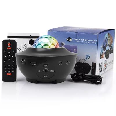 China Modern 2022 Laser Star Light Baby Night Projector RGB LED Ster Music BT Lamp Work With USB Remote Smart Starry Projector for sale