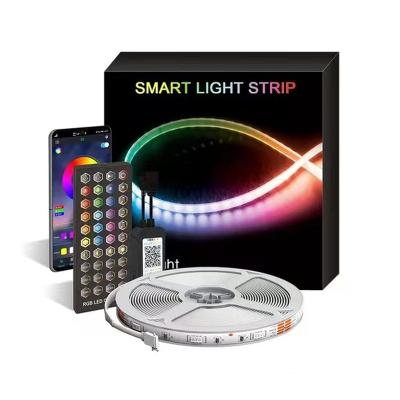 China Residential For Supermarkets 5050 RGB Rhythm Recognition Led Smart Strip Light With Outdoor Indoor Outdoor And App Decorative Lights for sale