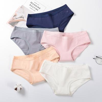 China Breathable 100 Cotton Underwear Women Fashion Ladies Comfortable Cotton Women Underwear In Stock for sale