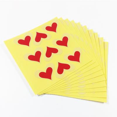 China 90pcs self-adhesive per pack multi-function red love decor sealing sticker DIY sealing sticker products package label for sale